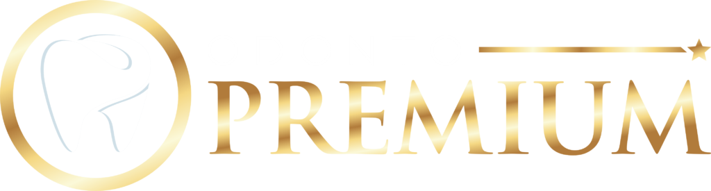 logo odonto premium dourada com fundo transparente